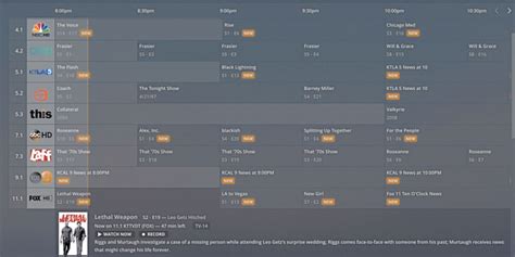 plex tv channel guide